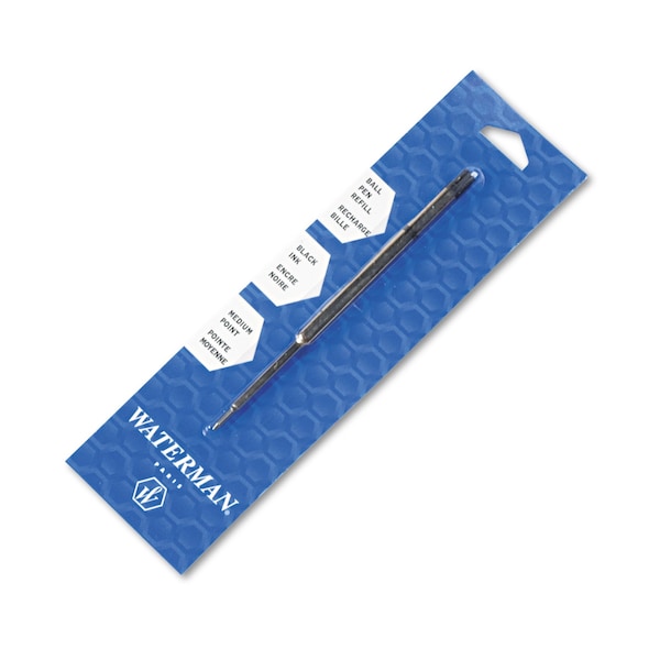 Waterman Refill, Ballpoint, Medium, Black 834254 Zoro